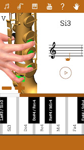 Screenshot 2 3D Saxofón Notas - Como Tocar android