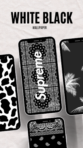 Wallpaper White Black Screen 2