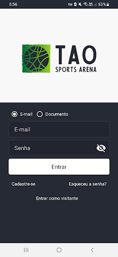 Android application Tao Sports Arena screenshort