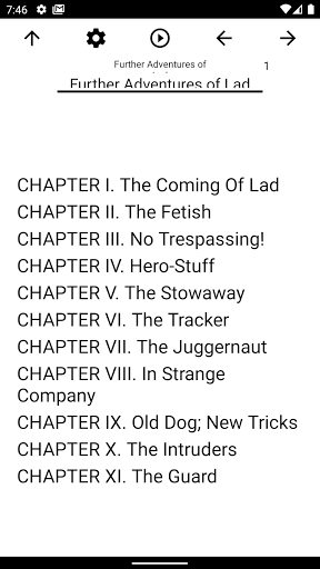 Android application Book, Further Adventures of La screenshort