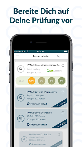Android application IPMA Projektmanagement Trainer screenshort