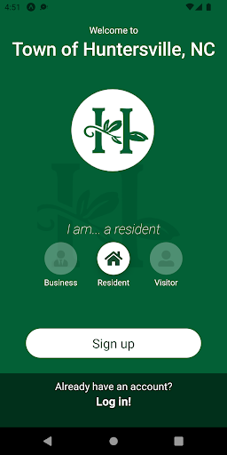Android application Town of Huntersville, NC screenshort