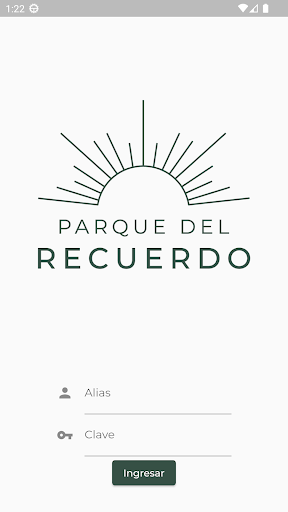 Android application Parque del Recuerdo screenshort