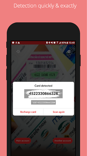 Recharge Card Scanner Screen 2