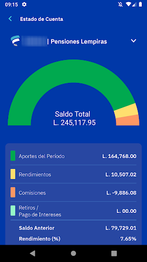 Android application Ficohsa Pensiones y Cesantías screenshort