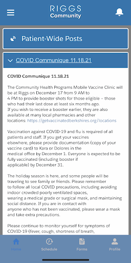 Android application Austen Riggs Community screenshort