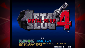 screenshot of METAL SLUG 4 ACA NEOGEO