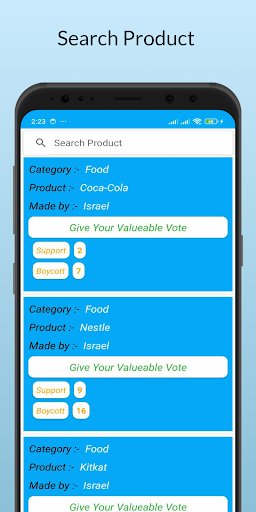 Vote - your opinion Screen 3