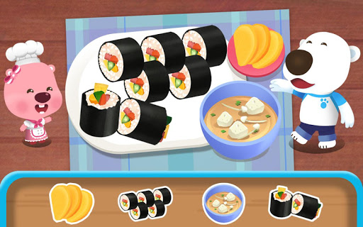 Android application 뽀로로 김밥 만들기 - 루피의 요리, 주방놀이, 요리사 screenshort