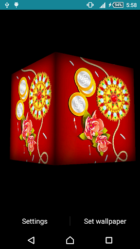 Rakhi Cube Live Wallpaper Screen 3