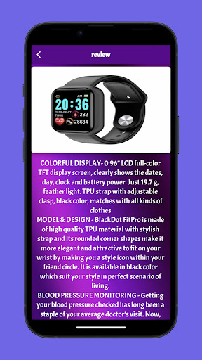Android application smart watch fitpro Guide screenshort