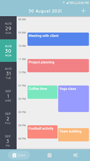 Android application Daily Planner screenshort