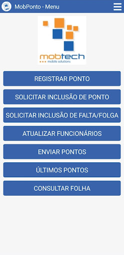 Android application MobPonto - Registro de Ponto screenshort