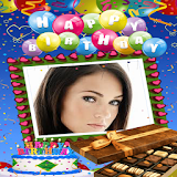 Happy Birthday Photo Frame and Greeting card icon