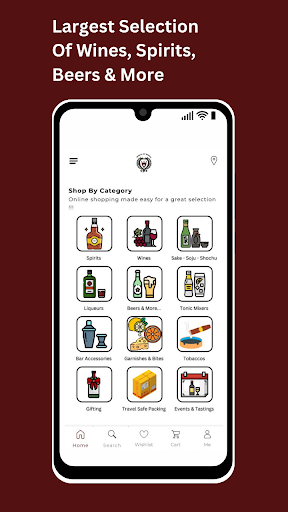Android application World Of Wines screenshort