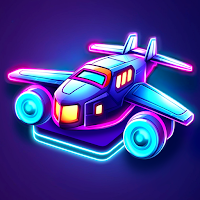 Merge Planes Neon Game Idle