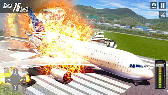 Crash d'avion jeux d'avion vol
