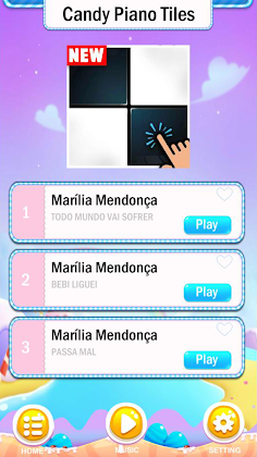 Marília Mendonça piano tiles - Screenshot 1