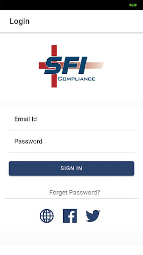 SFI Safety App Screen 2