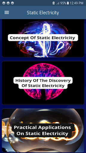 Android application Static Electricity screenshort