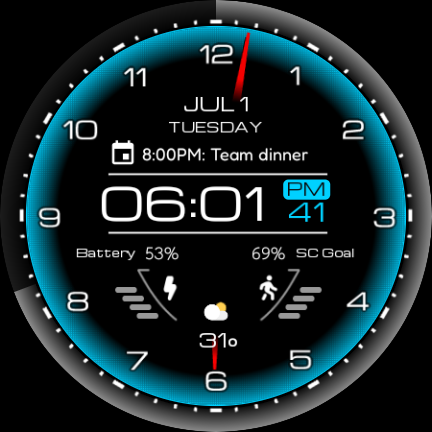 Futuristic Watch Face screenshot 12
