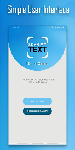 Android application Scan my Text - OCR Text Scanne screenshort