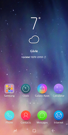 Android application Aurora Samsung Galaxy Theme screenshort
