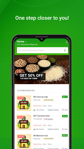 Android application RuralBasket - Grocery Delivery screenshort