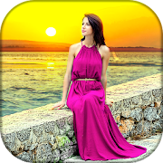 Sunframe -Auto Sunrise Sunset Beach background app