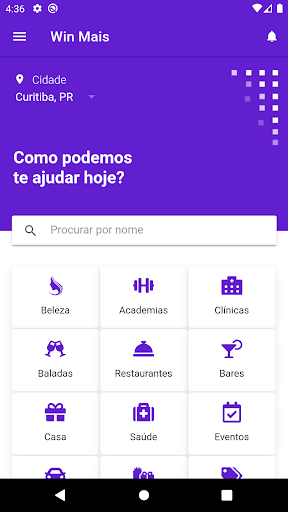 Android application Win Mais screenshort