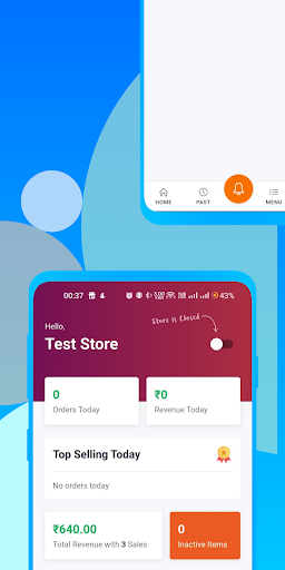 Android application ApnaKhana Store Partner screenshort
