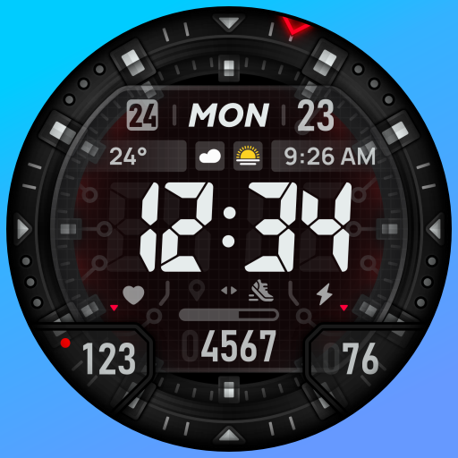 SH018 Watch Face, WearOS watch logo