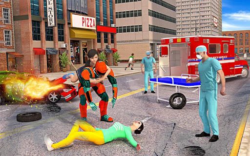 US Light Robot  Speed Hero :City Rescue Mission screenshots 13