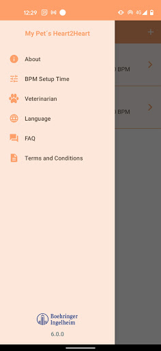 Android application My Pet´s Heart2Heart screenshort