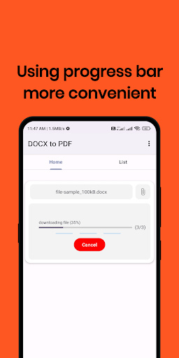 Docx to PDF Converter Screen 3