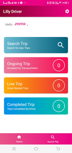 Lilly App Driver Screen 2