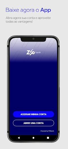 Android application ZipBank screenshort