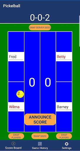 Android application Score-It Remote - Pickleball screenshort