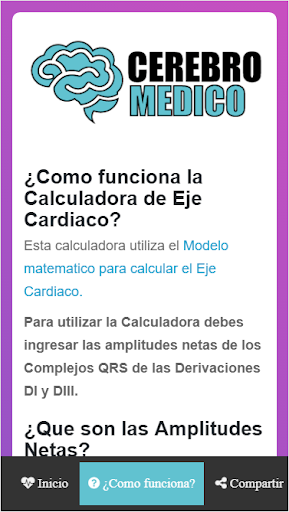 Calculadora de Eje Cardiaco ⚕️