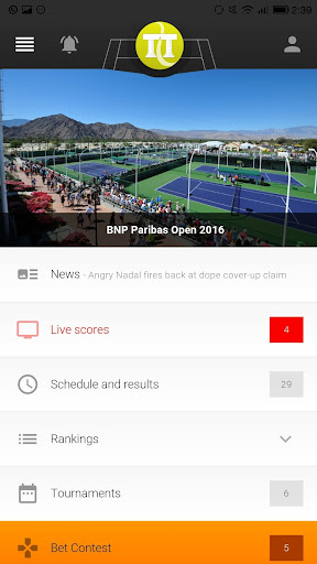 Tennis Temple - Live scores 1