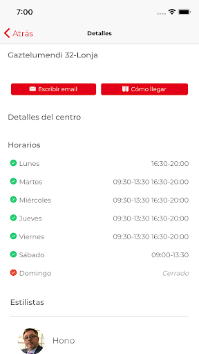 Peluqueria Hono Screen 3