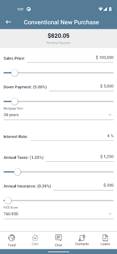 First Nat Mortgage App Screen 3