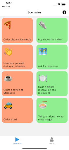 Android application Miss Apple - English Tutor screenshort