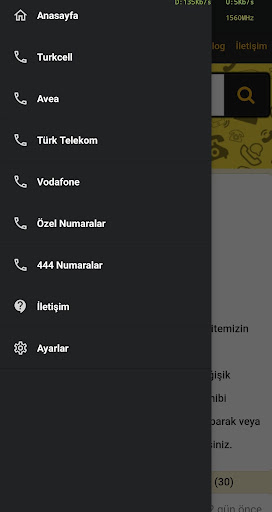 Android application Kim Arıyor? - Numara Sorgulama screenshort