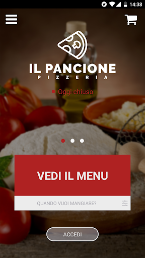 Android application Il Pancione Pizzeria screenshort