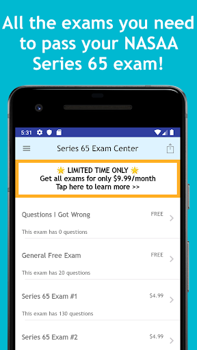 Series 65 Exam Center: NASAA S Screen 3