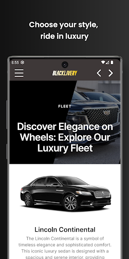 Blacklivery: Chauffeur service Screen 3