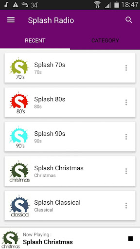 Splash Radio Screen 2