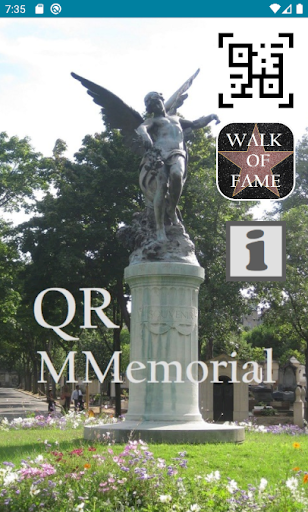 Android application QR MMemorial screenshort