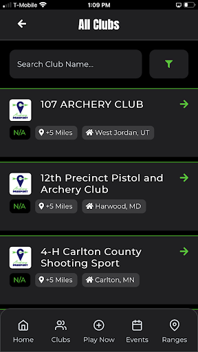 Archery Passport Screen 3